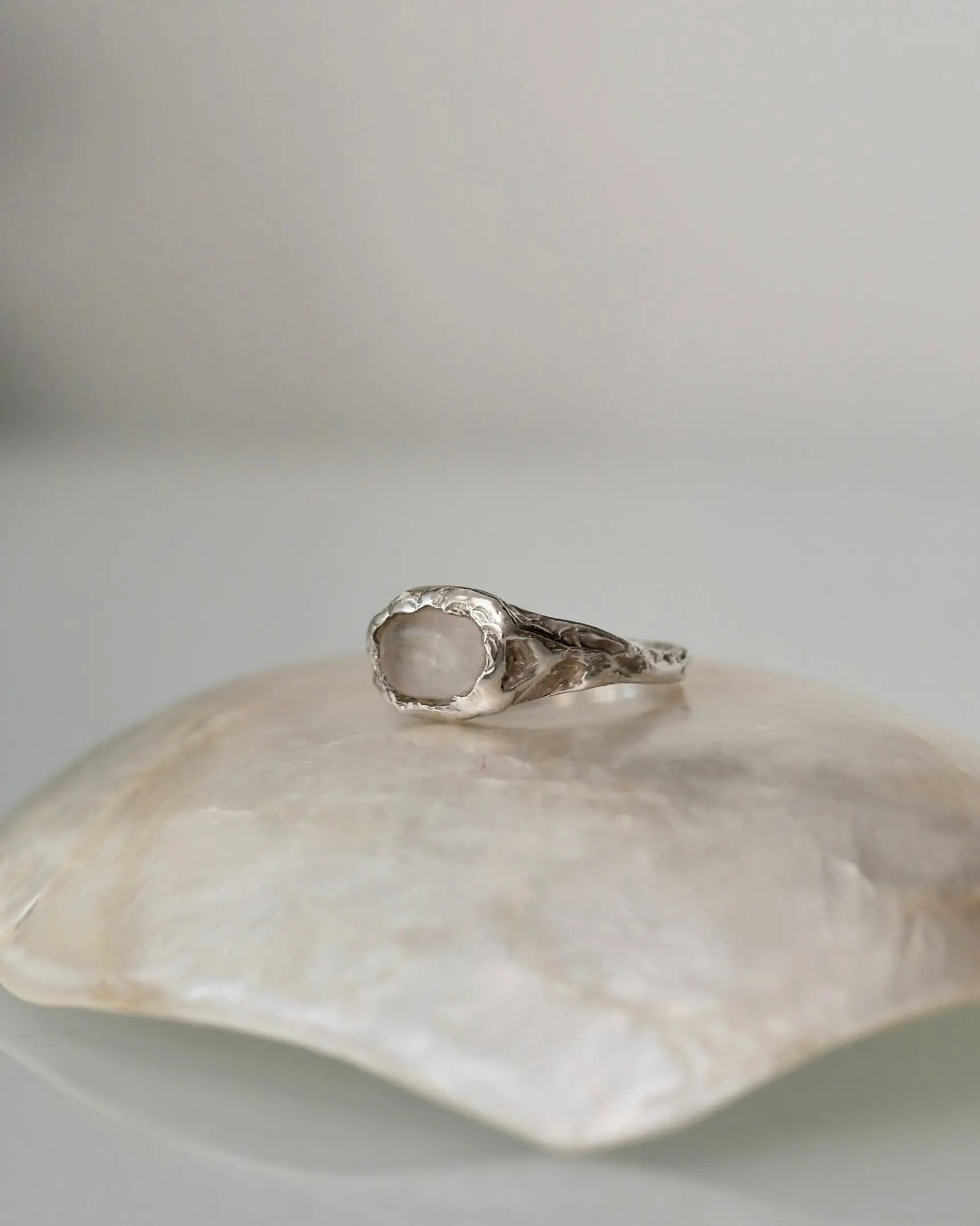 Silver clear quartz ring CharityGoodz
