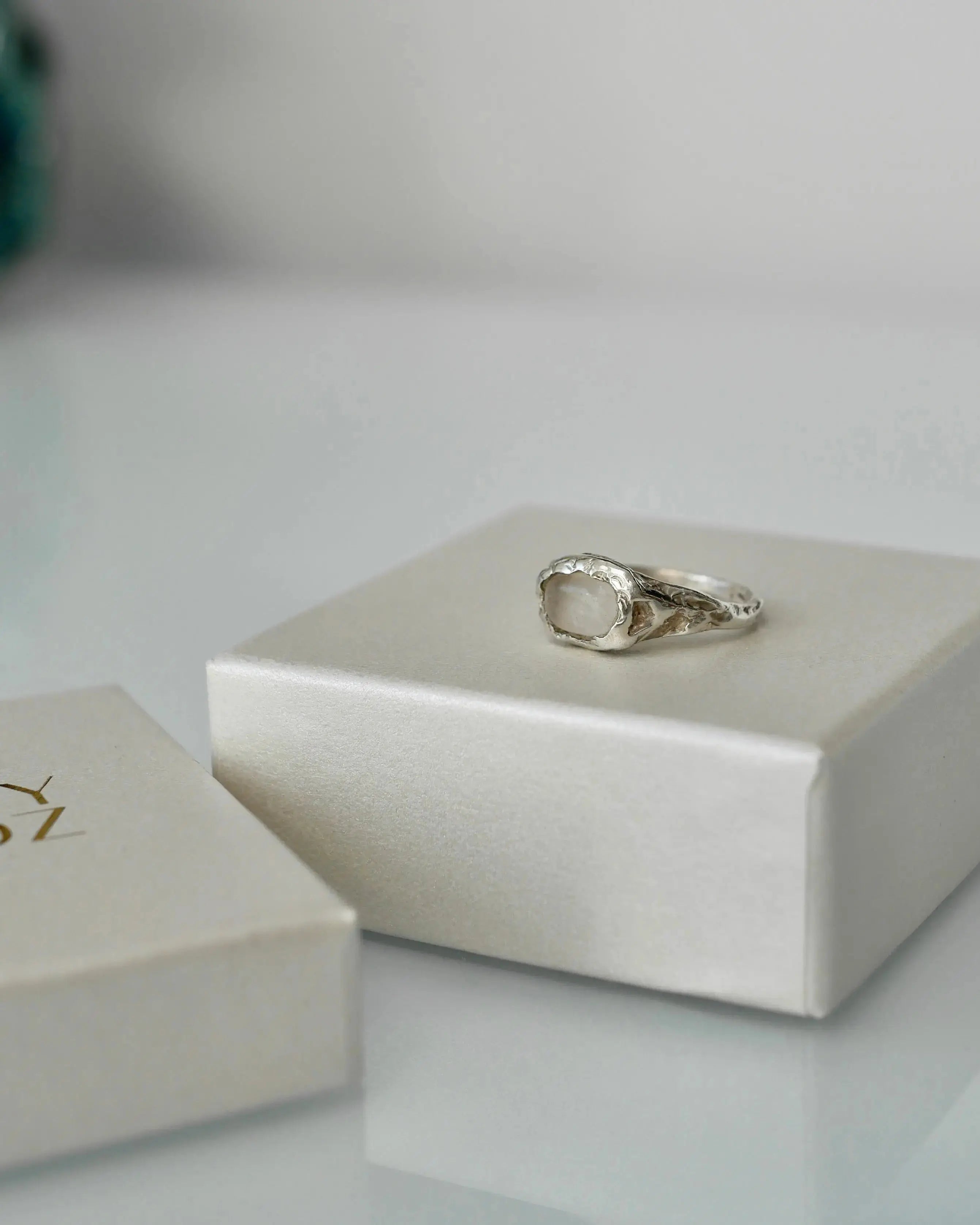 Silver clear quartz ring CharityGoodz