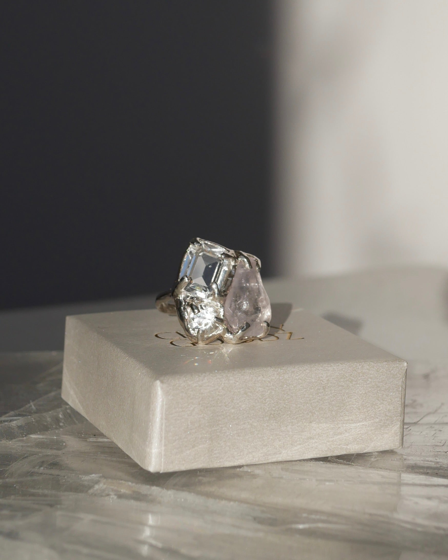 White Christmas ring