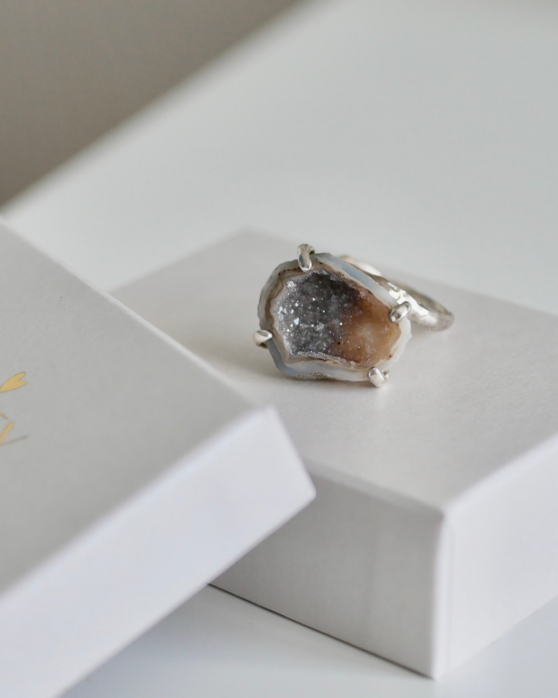 Silver Agate ring 02
