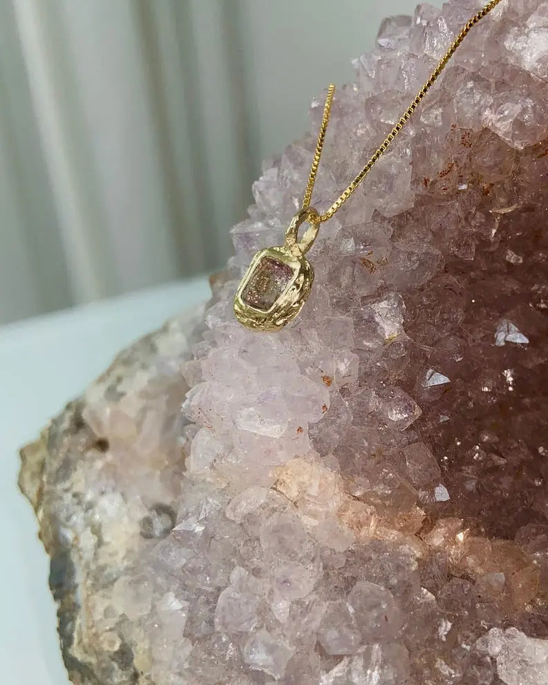 Pink tourmaline necklace CharityGoodz