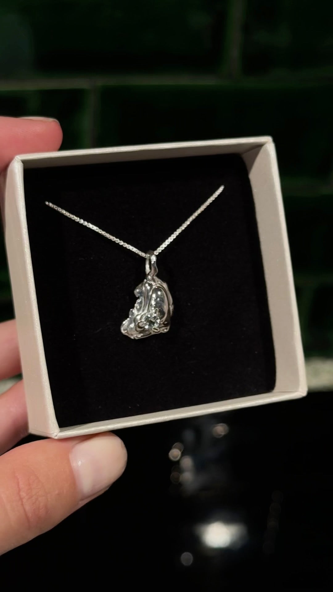 Oyster necklace silver 02