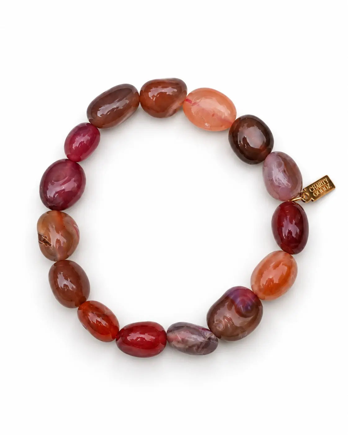 Chunky Gemstone Bracelet Nanhong Agate