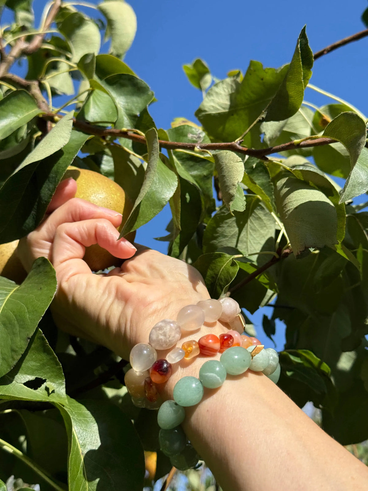 Chunky Gemstone bracelet - Aventurine
