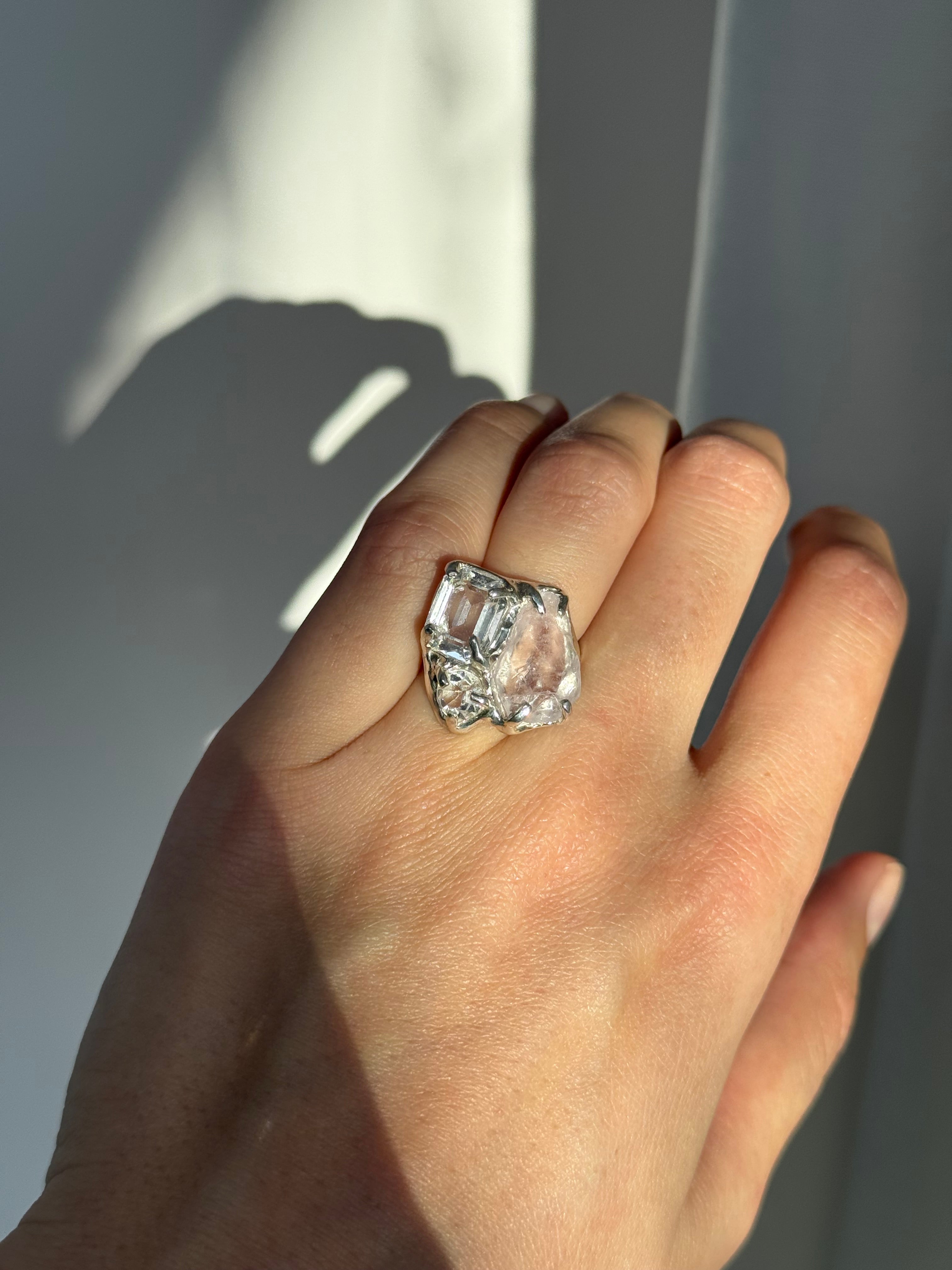 White Christmas ring