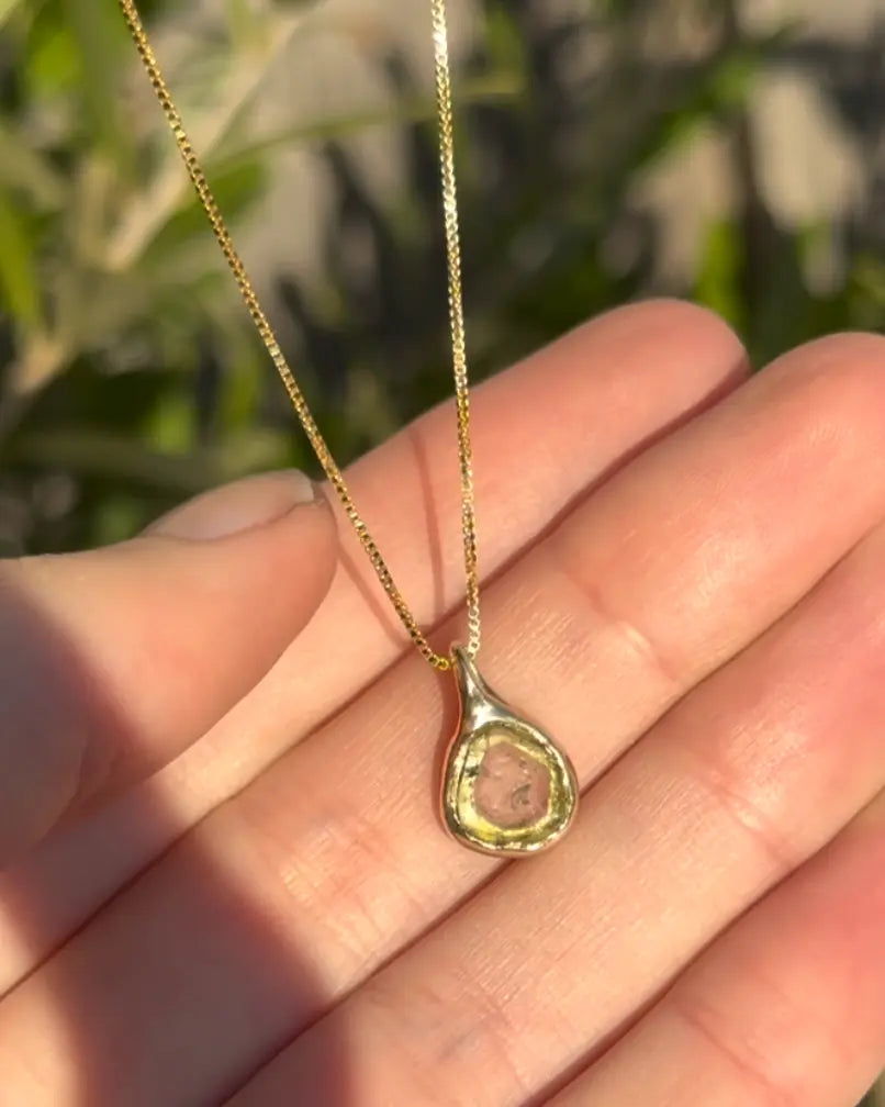 Green tourmaline necklace CharityGoodz