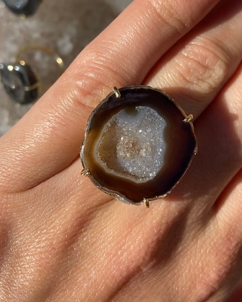 Agate ring gold 02