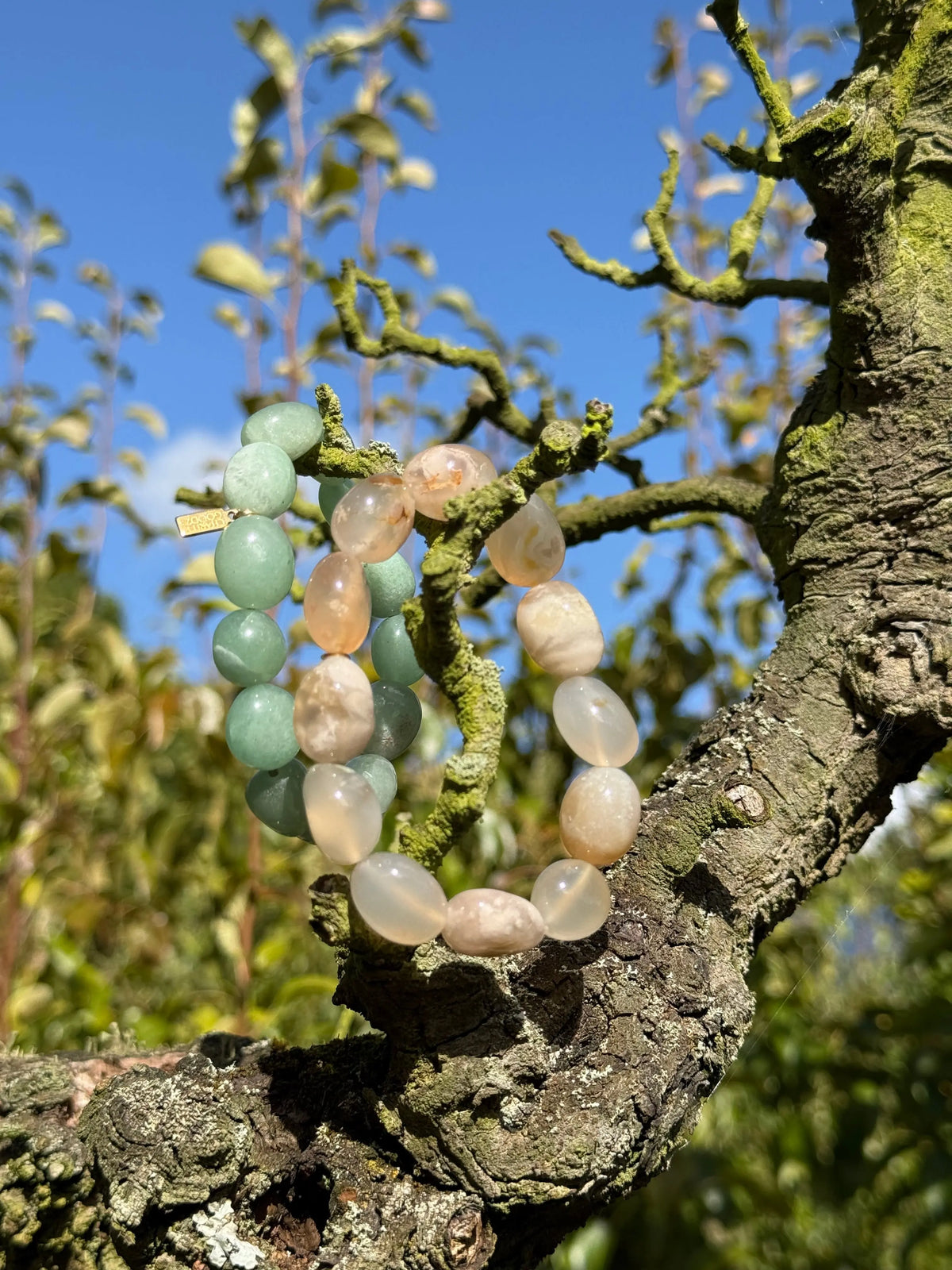 Chunky Gemstone bracelet - Aventurine