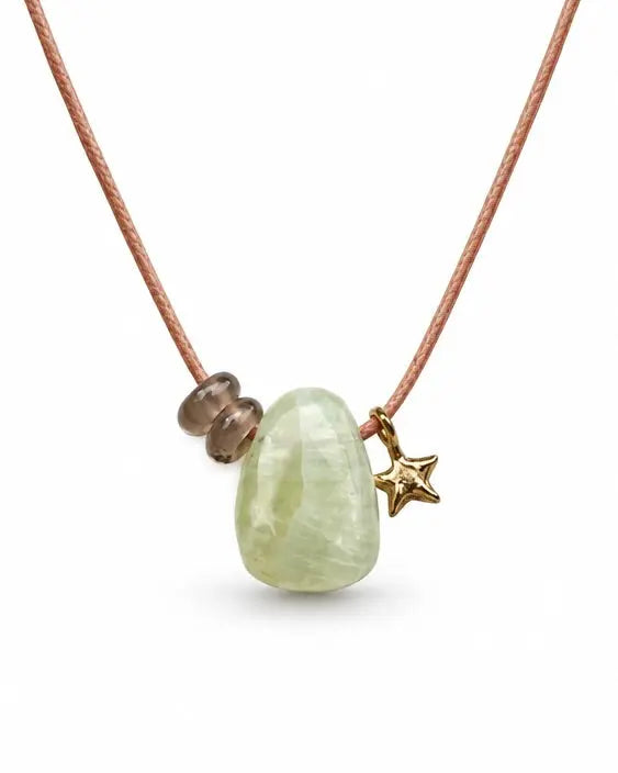 Statement necklace Calcite 3 gold