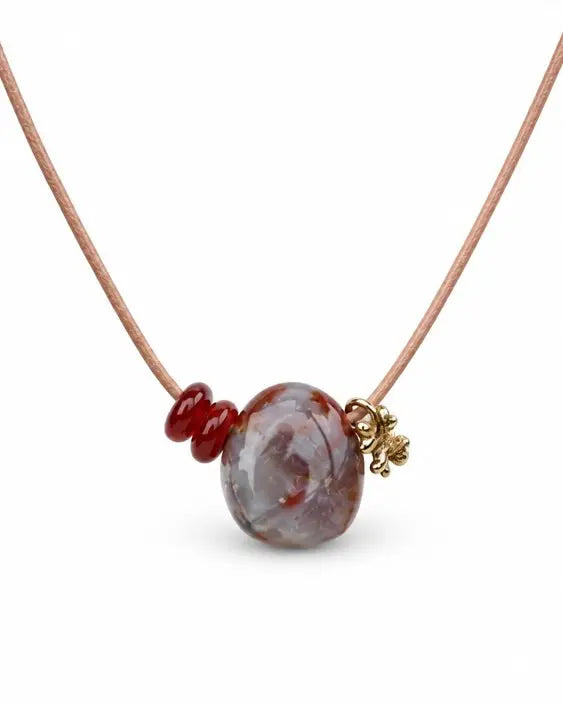Statement necklace Jasper 2 gold